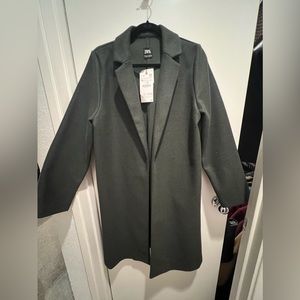 Zara forest green, size XL coat with pockets